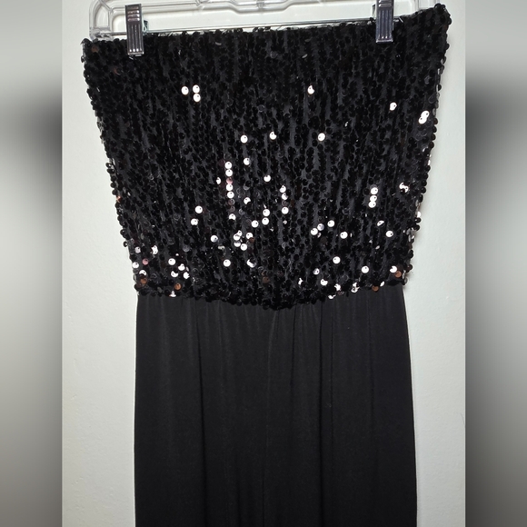 Womens Strapless Jumpsuit Charlotte Russe Black Small - Picture 12 of 12